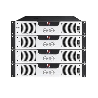 Amplificatore di potenza audio 2U standard della serie D 8Ω Classe di potenza stereo D