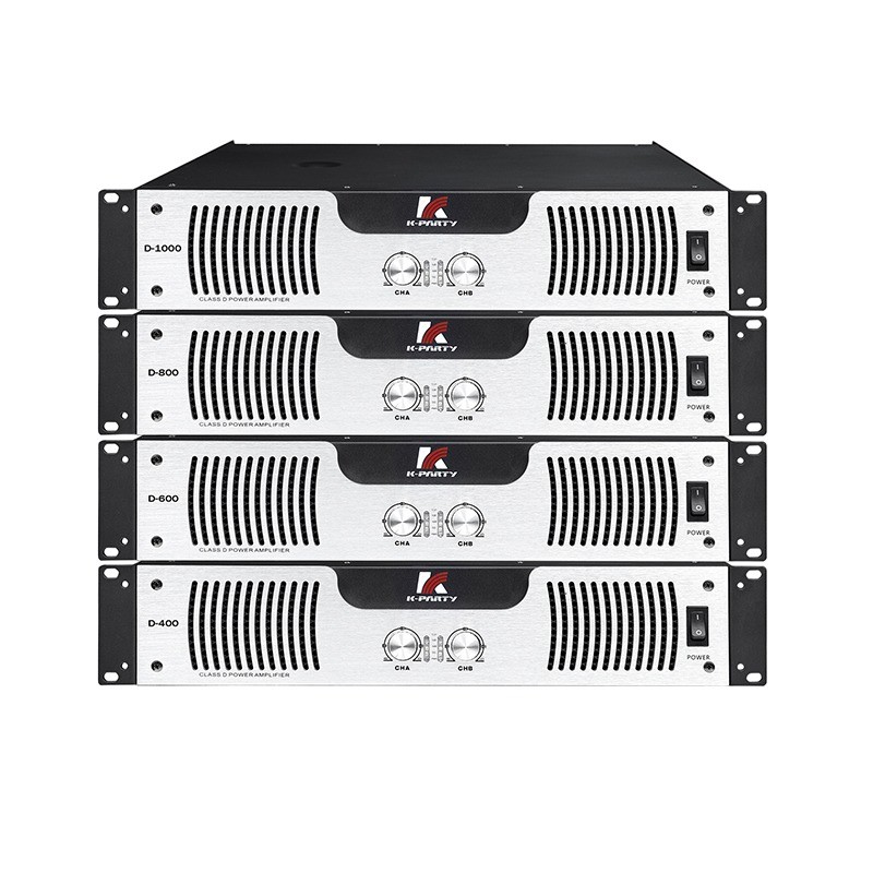 Amplificatore di potenza audio 2U standard della serie D 8Ω Classe di potenza stereo D