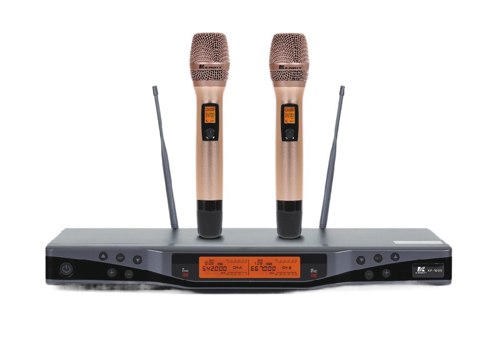 KP-520S Microfono wireless professionale a banda UHF con spaziatura tra canali di 250KHz